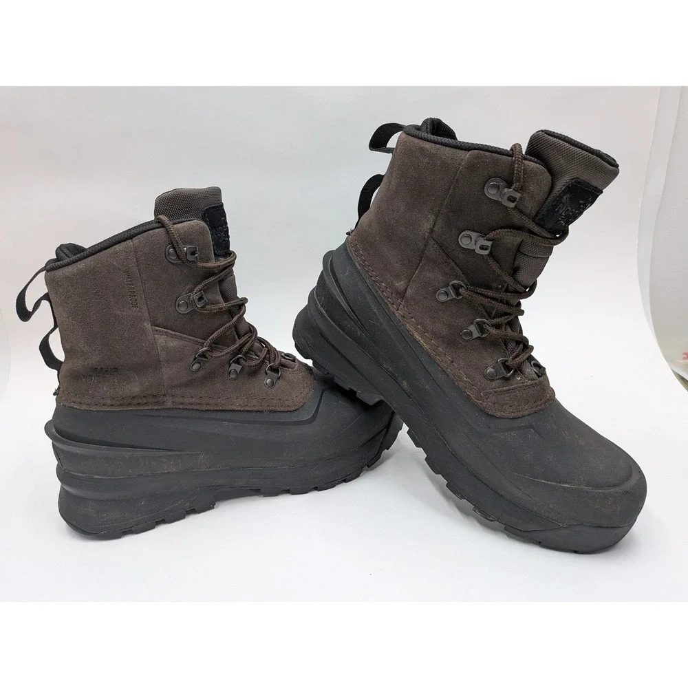 The North Face Chilkat V 400 Waterproof Winter Boots Brown Black Mens NF0A5LW3